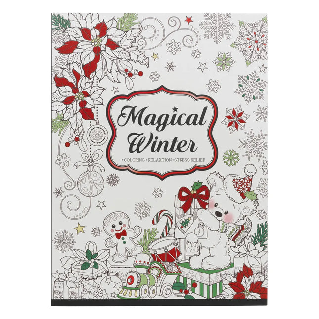 Libro "Magical winter" para colorear 54 páginas - 191389