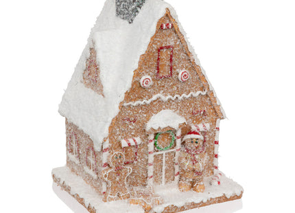 Casa "Pan de jengibre" de resina A22cm - 191395