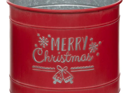 Maceta tradicional navideña de metal M - 191525