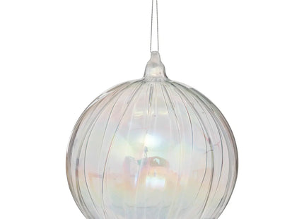 Bola navideña "Polar Breath" cristal transparente D14cm - 191772