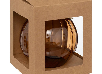 Bola navideña «Marron glacé» cristal marrón D14cm - 191774