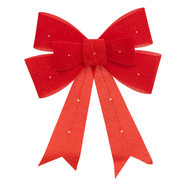 Lazo Decorativo y Luminoso rojo 30x40cm - 191849