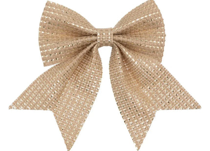 Lazo yute dorado x3 12x13cm - 191855