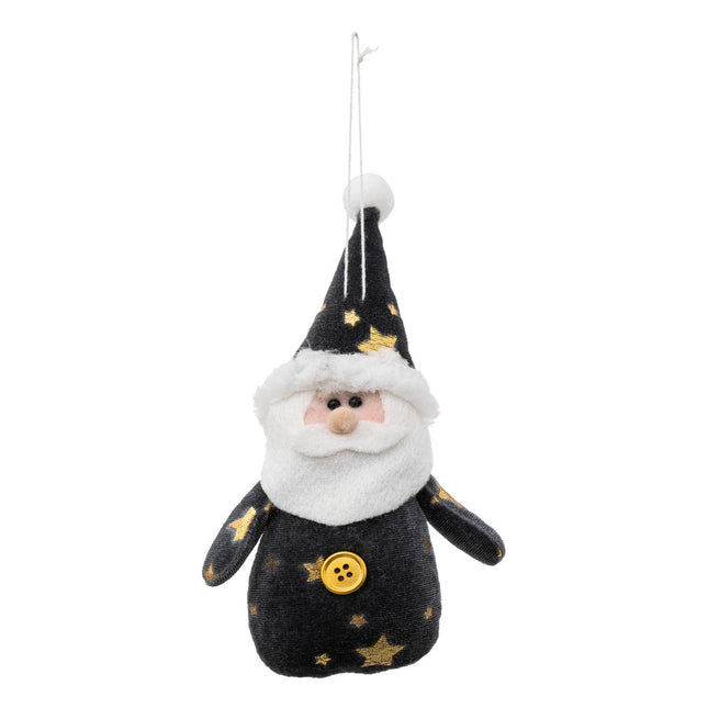 Papá Noel gris para colgar A19cm - 192216