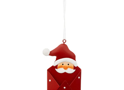 Deco navideña buzón de metal 9cm - 192345