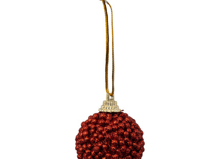 Juego de 10 bolas navideñas "Rouge Balls" D4cm - 192402