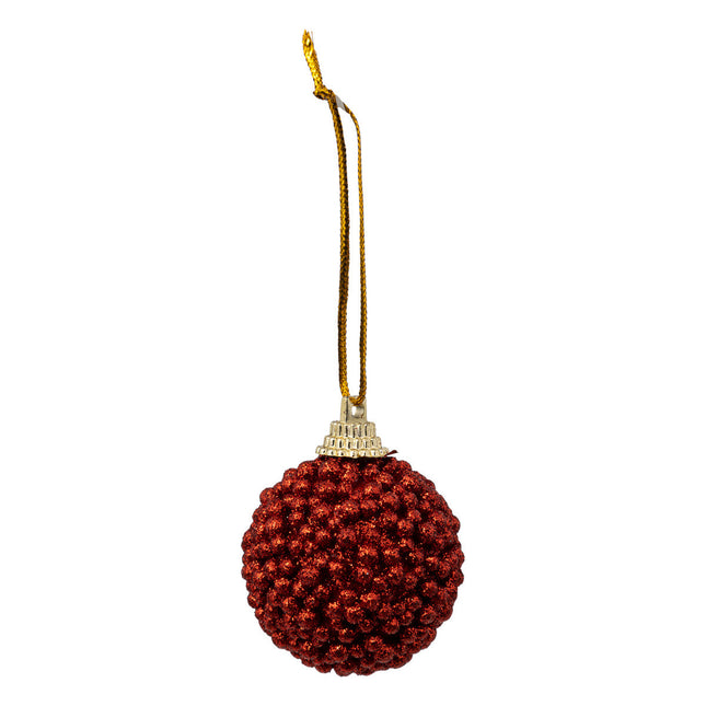 Juego de 10 bolas navideñas "Rouge Balls" D4cm - 192402
