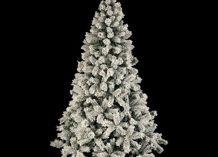 Árbol de Navidad "Windy Peak" 210cm verde flocado blanco - 192494