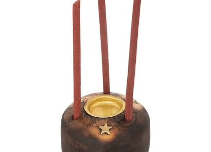 Caja de incienso "Taly" con soporte de madera de mango - 192737