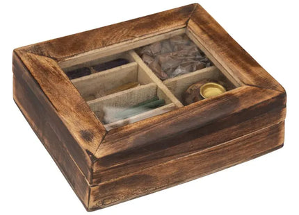 Caja de incienso "Taly" con soporte de madera de mango - 192737