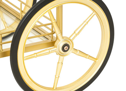 Carrito de metal dorado "Antonella" L92cm - 192932