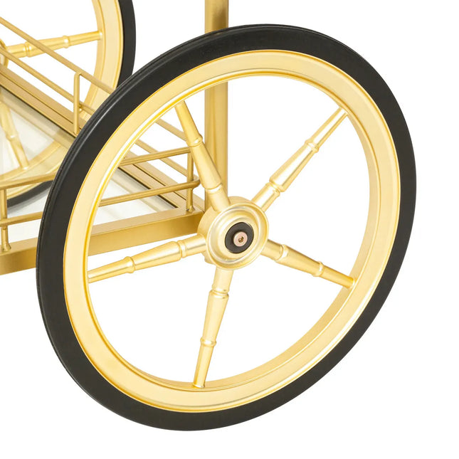 Carrito de metal dorado "Antonella" L92cm - 192932