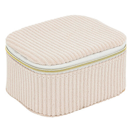Joyero "Enya" Terciopelo Beige L11cm - 192948A