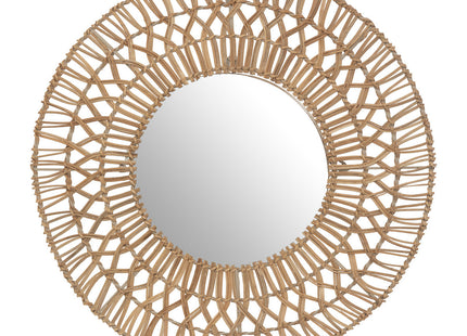 Espejo de mimbre redondo "Milou" D58cm - 193136