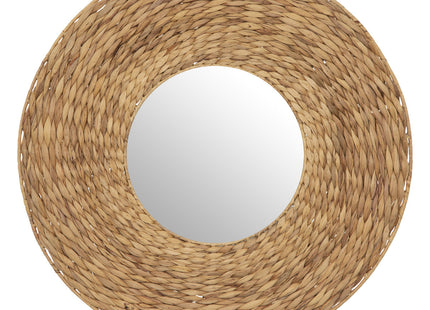 Espejo redondo de jacinto "Lorena" D75cm - 193137