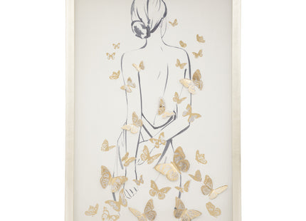 Cuadro "Diane" con Mariposas en relieve 40x60cm - 193222