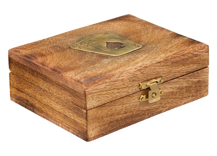 Juegos de cartas "Odile" madera mango 12x4cm - 193261