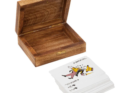 Juegos de cartas "Odile" madera mango 12x4cm - 193261