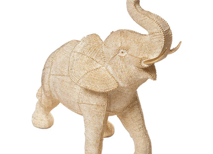 Estatuilla "Elefante" en resina dorado A37,5cm - 193294