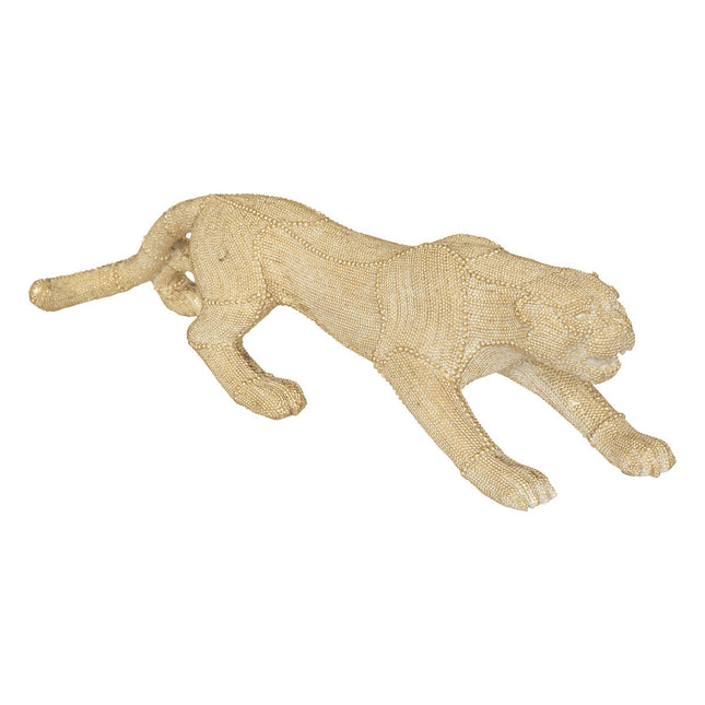 Pantera "Dusan" en resina dorada L59cm - 193295