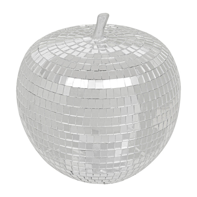 Manzana disco bola de espejos aspecto plata - 193302