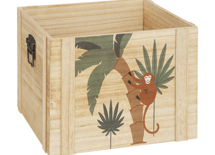 Caja de madera con asas decorativas "Jungle" P - 193931