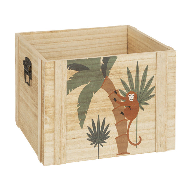 Caja de madera con asas decorativas "Jungle" P - 193931