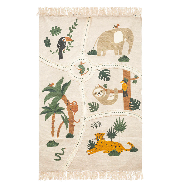 Alfombra infantil "Jungle" 100x150cm - 193935