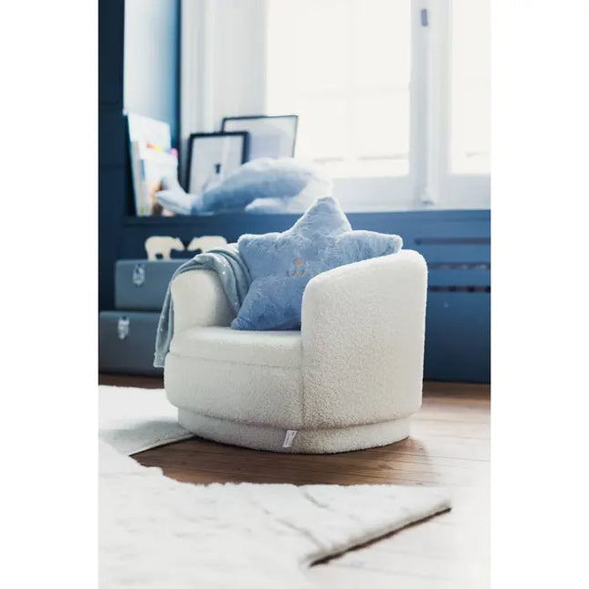 Sillón infantil de "Bouclette" blanco - 193988