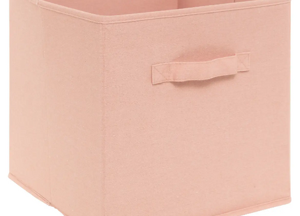 2 cajas de almacenamiento "Corazón" rosa 29x29cm - 193999A