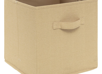 2 cajas de almacenamiento "Sol" ocre 29x29cm - 193999B