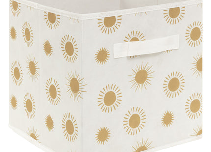 2 cajas de almacenamiento "Sol" ocre 29x29cm - 193999B