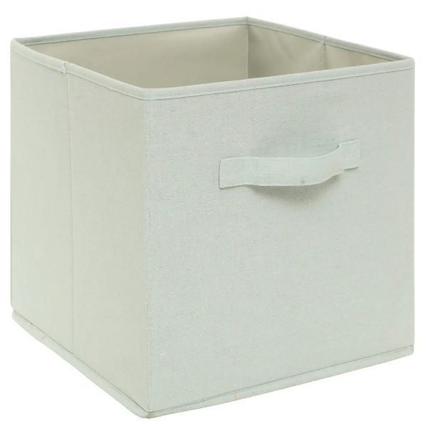 2 cajas de almacenamiento "Arco Iris" verde 29x29cm - 193999C