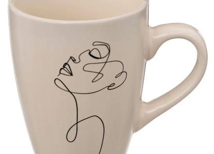 Taza de porcelana "Face" M 35cl  - 194145