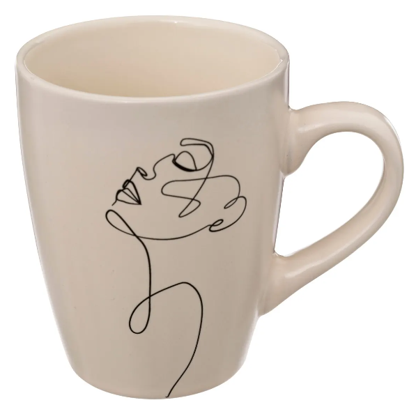 Taza de porcelana "Face" M 35cl  - 194145