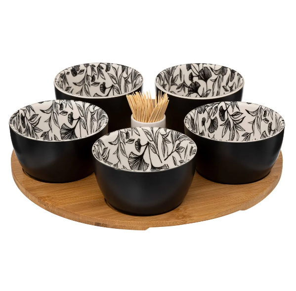 Set de aperitivo "Floral" 7 piezas - 194183