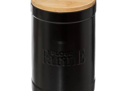 Caja "Naturéo" de harina en cerámica negra - 194230B
