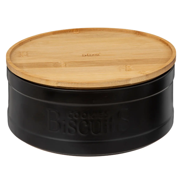 Caja "Naturéo" de biscochos en cerámica negra - 194231B