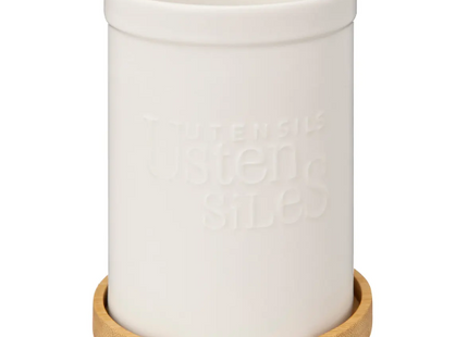 Caja "Naturéo" de utensilios en cerámica blanca - 194232A