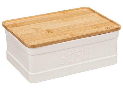 Caja "Naturéo" de terrones de azúcar en cerámica blanca - 194234A