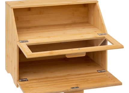 Caja de pan con expositor y tabla de cortar “bambú” - 194246