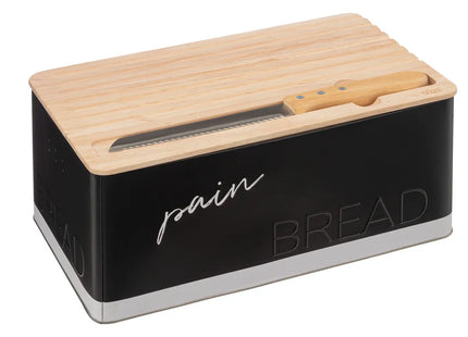 Caja de metal "Color Edition" para pan con cuchillo - 194297