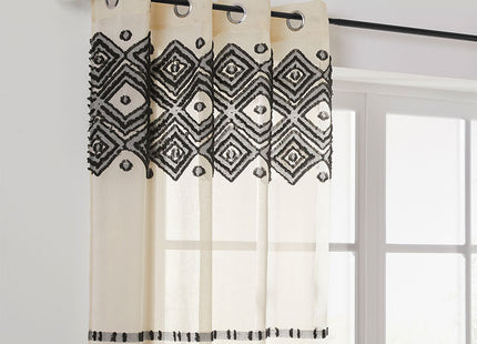 Barra de cortina 120-210 en rafia - 194328