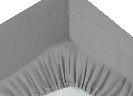 Sábana bajera "Landiha" percal gris 160x200cm - 194358B