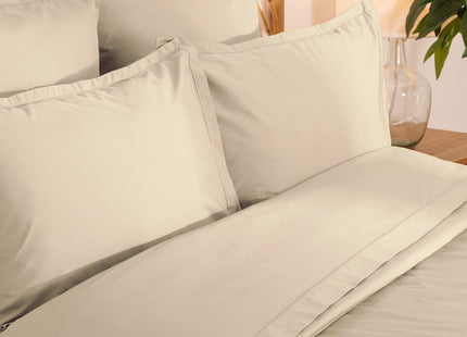 Sábana bajera "Landiha" percal beige 160x200cm - 194358D