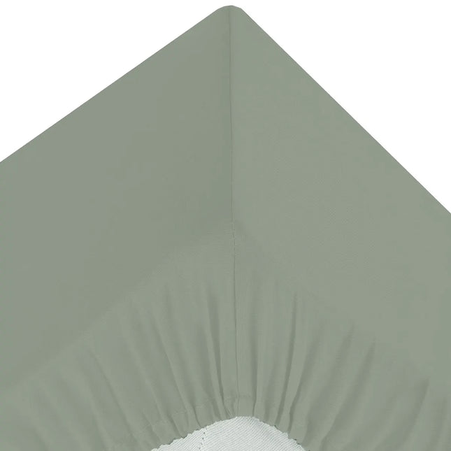 Sábana bajera "Landiha" percal verde 140x190cm - 194357K