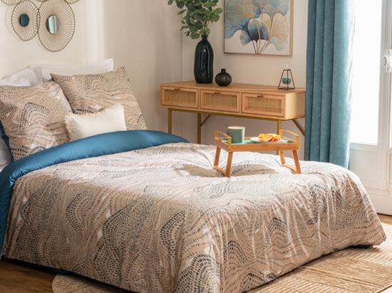 Juego de cama  de percal de algodón "Art déco" 220x240cm - 194363