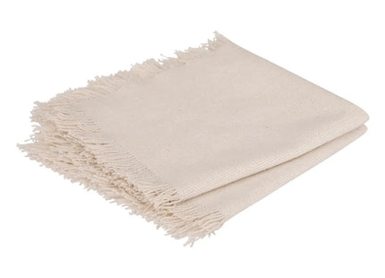 Juego de 2 servilletas "Maha" de algodón blanco 40x40cm - 194372Z