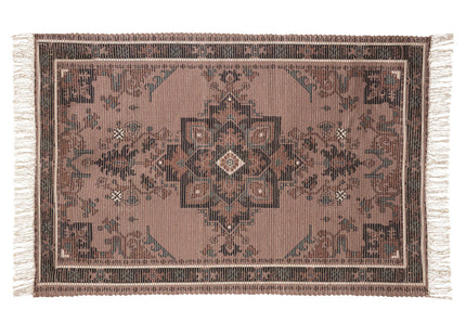 Alfombra "Bota" de algodón y yute multicolor 170x120cm - 194383