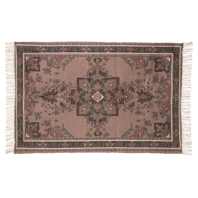 Alfombra "Bota" de algodón y yute multicolor 170x120cm - 194383